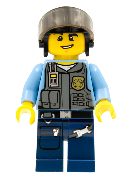 Минифигурка Lego Police - LEGO City Undercover Elite Police Officer 2 cty0361 U